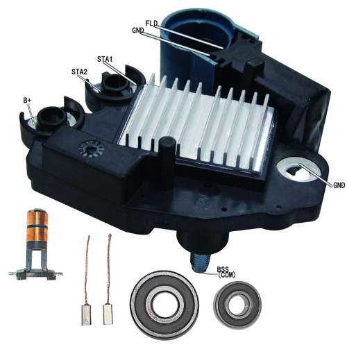 For New Alternator kit 6 BMW Regulator Brushes Bearings Slip Ring