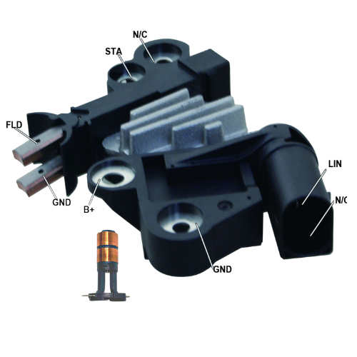 Fits New Alternator kit 7 Mercedes-Benz Regulator Slip Ring